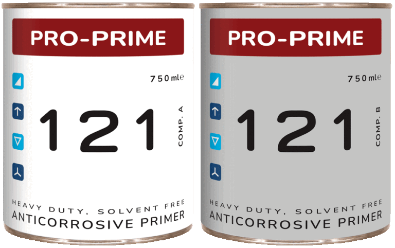 PRO-PRIME 121: Αντιδιαβρωτικό αστάρι βαρέως τύπου, χωρίς διαλύτες