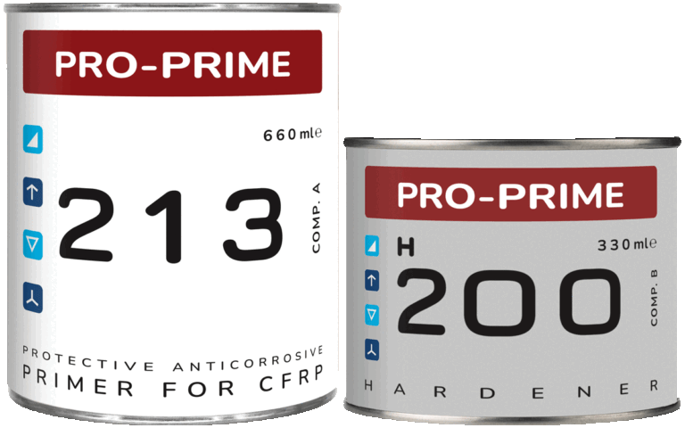 PRO-PRIME 213: Αντιδιαβρωτικό εποξικό αστάρι για CFRP (Carbon Fiber Reinforced Polymer).